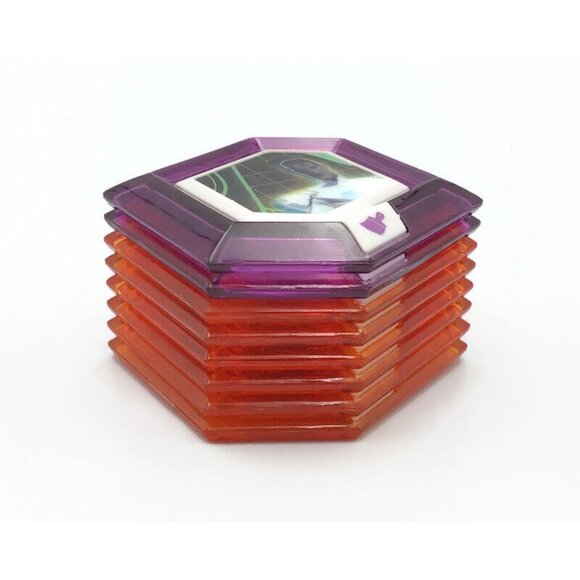 Disney Infinity Power Disc Lot 8 Lenticular Tron Dumbo Buzz Lightyear Peter Pan - Picture 3 of 3